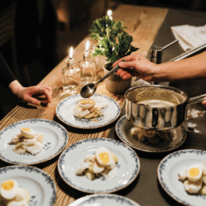 Felagsmáltíð: Heimablídni á Velbastað